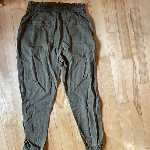 Olive Green Track Pants - Picture 2 of 2